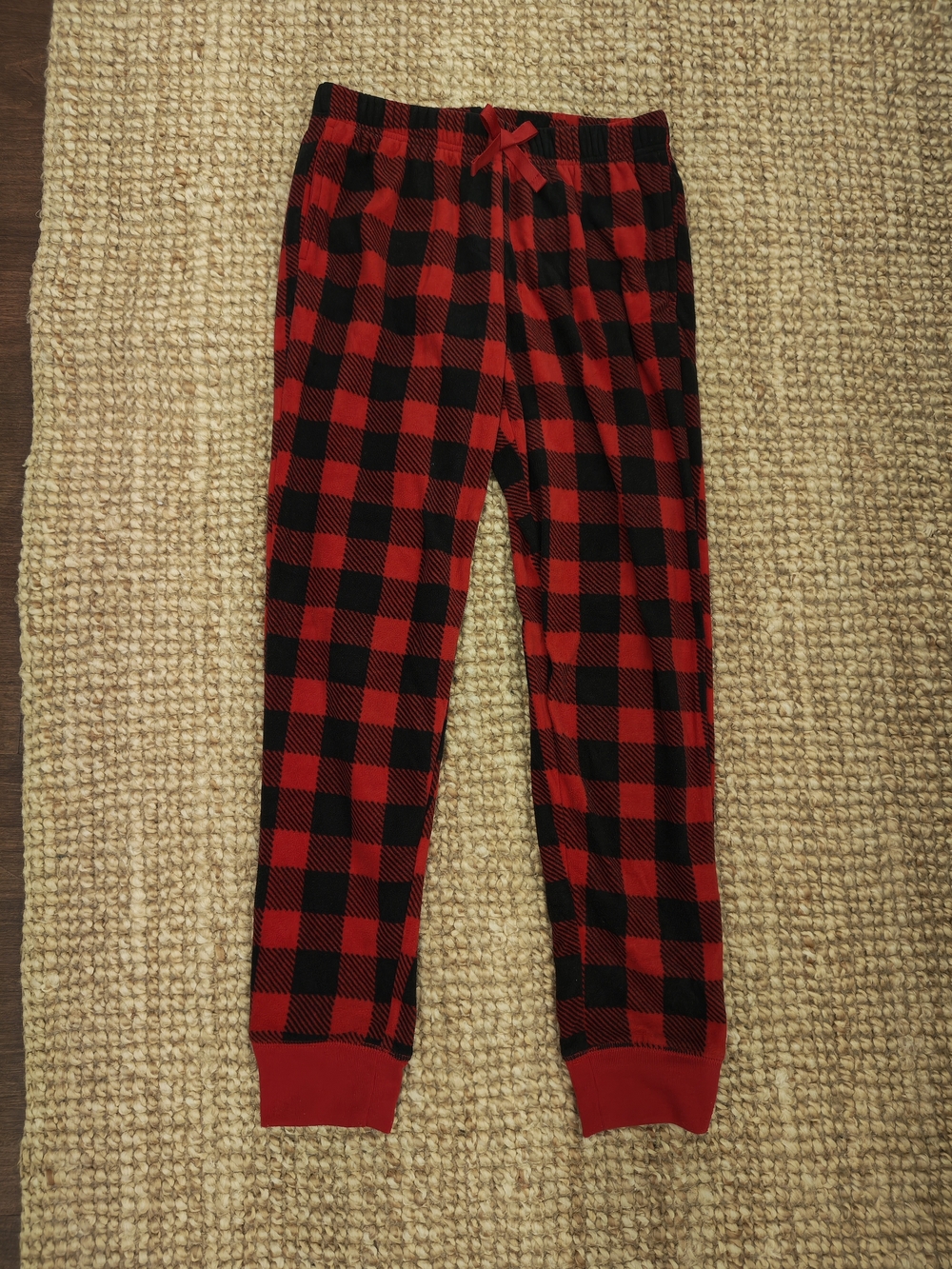 Old Navy Red and Black Buffalo Plaid Kids Pajama Bottoms